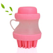 Silicone Pet Bath Brush and Massager for Grooming and Cleaning