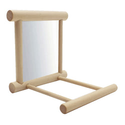 Interactive Bird Stand with Mirror for Pet Parrots and Manna Pearls