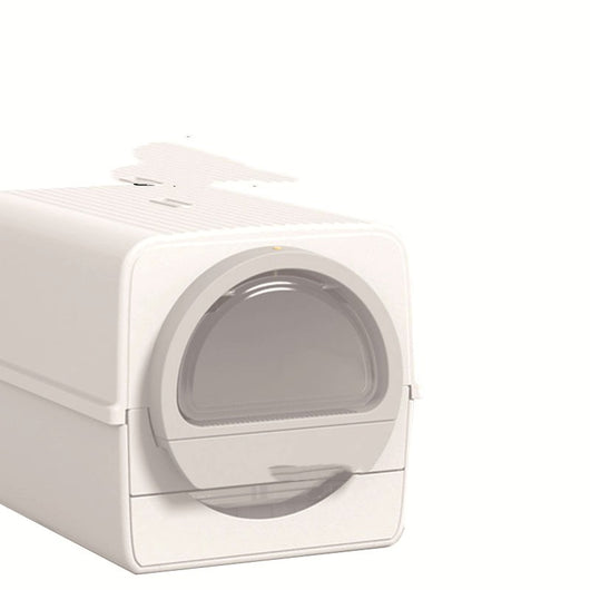 Semi-Automatic Deodorizing Cat Litter Box - Semi-Enclosed Design for Pets