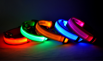 Adjustable Luminous LED Collar and Leash Set for Nighttime Safety of Dogs and Cats