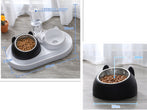 Elevated Cat and Dog Bowl with Stainless Steel and PP Material for Healthy Eating