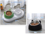 Elevated Cat and Dog Bowl with Stainless Steel and PP Material for Healthy Eating