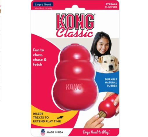 KONG Golden Retriever Gourd-Shaped Bite-Resistant Rubber Dog Toy