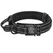 Adjustable Nylon Dog Collar with Reflective Elements and Camouflage Design