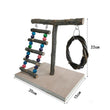 Eco-Friendly Solid Wood Parrot Station for Training and Playing