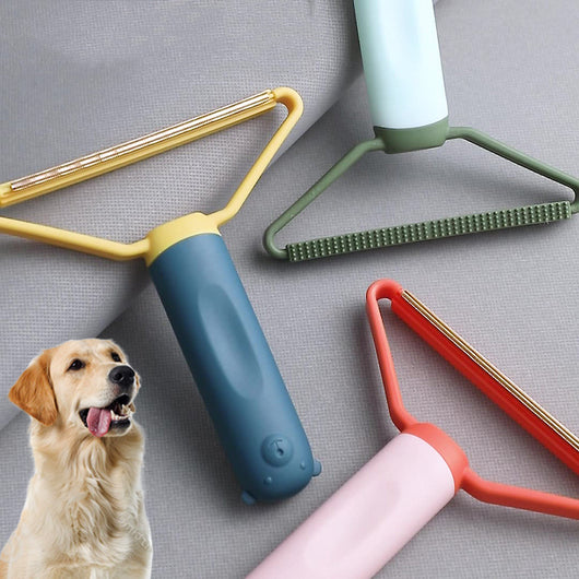 Double-Sided Pet Hair Remover Comb for Cats and Dogs - Dematting and Shaving for Sofa, Clothes, and Lint Rollers - Cleaning Brush and Removal Mitts for Grooming