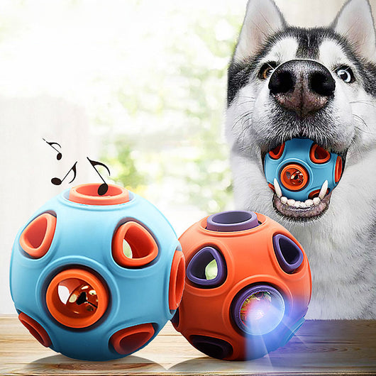 Luminous Sound-Emitting Dog Toy Ball